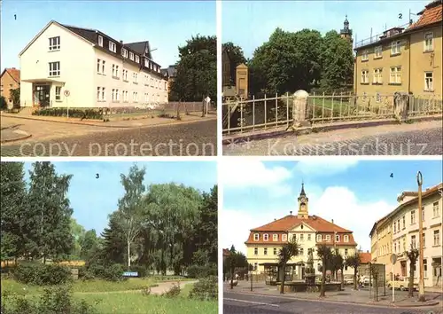 AK / Ansichtskarte Ohrdruf Staedtisches Krankenhaus Ohre Stadtpark Ernst Thaelmann Platz Kat. Ohrdruf