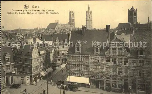 AK / Ansichtskarte Gand Belgien Panorama pris du Chateau des Comtes Eglise Beffroi Kat. Gent Flandern