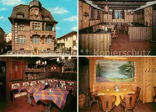 AK / Ansichtskarte Ruedesheim Rhein Restaurant Goldenen Adler Schwarzwaldstube Kat. Ruedesheim am Rhein