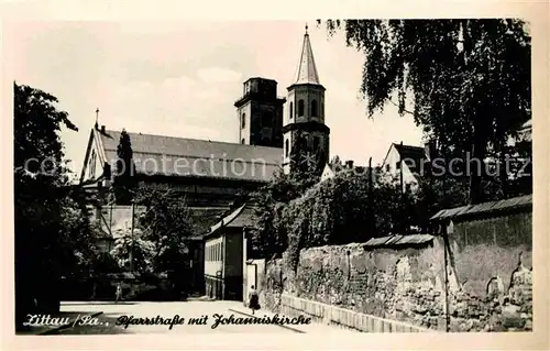 AK / Ansichtskarte Zittau Pfarrstrasse mit Johannisberg Kat. Zittau