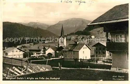 AK / Ansichtskarte Steibis Ortsansicht mit Kirche Bergdorf am Hochgrat Allgaeuer Alpen Kat. Oberstaufen