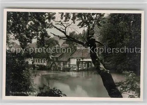 AK / Ansichtskarte Blaubeuren Blautopf Kat. Blaubeuren