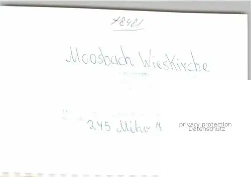 AK / Ansichtskarte Moosbach Vohenstrauss Wieskirche Kat. Moosbach