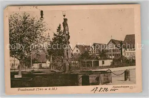 AK / Ansichtskarte Freudenstadt Neptunbrunnen Kat. Freudenstadt