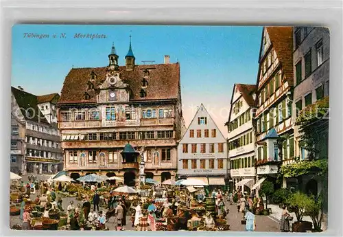 AK / Ansichtskarte Tuebingen Marktplatz Kat. Tuebingen