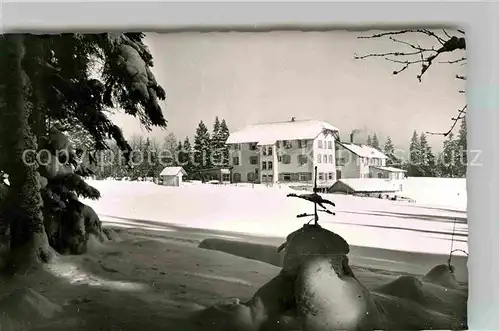 AK / Ansichtskarte Oppenau Schmelzles Hoehenhotel Zuflucht Wintersportplatz Kat. Oppenau Schwarzwald