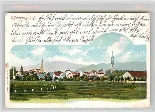 AK / Ansichtskarte Offenburg Kirchen Panorama Kat. Offenburg