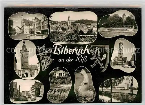 AK / Ansichtskarte Biberach Riss Marktplatz Ulmer Tor Gesamtansicht  Kat. Biberach an der Riss