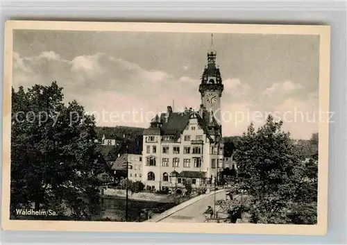 AK / Ansichtskarte Waldheim Sachsen Rathaus Zschopau Kat. Waldheim Sachsen