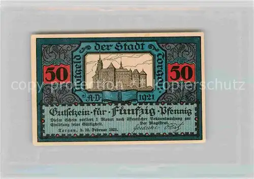 AK / Ansichtskarte Torgau 50 Pfennig Reiter Ritter 1542 Kat. Torgau