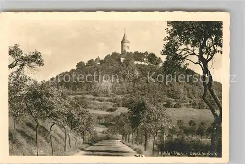 AK / Ansichtskarte Kahla Thueringen Blick zur Leuchtenburg Kat. Kahla Thueringen