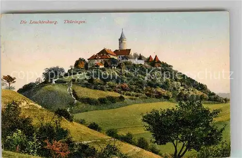 AK / Ansichtskarte Kahla Thueringen Panorama Blick zur Leuchtenburg Kat. Kahla Thueringen