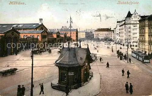 AK / Ansichtskarte Muenchen Bahnhofsplatz Kat. Muenchen