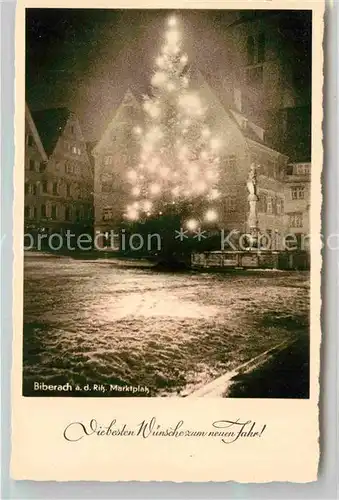 AK / Ansichtskarte Biberach Riss Marktplatz Kat. Biberach an der Riss