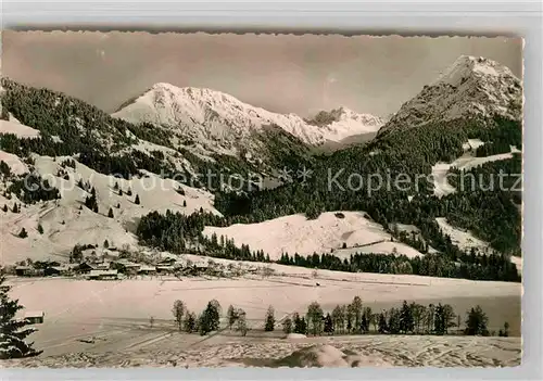 AK / Ansichtskarte Reichenbach Oberstdorf Panorama Hotel Berggasthof Hirsch Kat. Oberstdorf