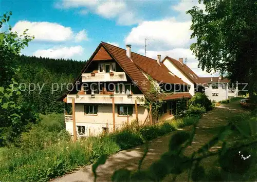 AK / Ansichtskarte Holzschlag Bonndorf Pension Waldfrieden mit Gaestehaus