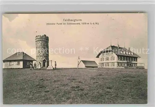 AK / Ansichtskarte Feldberg Schwarzwald Feldbergturm Gasthaus zum Feldbergturm Kat. Feldberg (Schwarzwald)