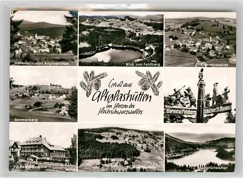 AK / Ansichtskarte Hoechenschwand Altglashuetten Feldberg Panorama Sommerberg Wegweiser Kurhaus Falkau Windgfaellweiher Kat. Hoechenschwand