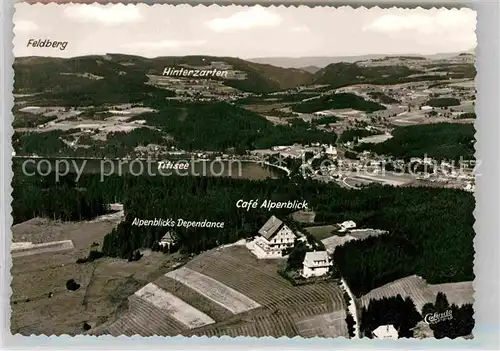 AK / Ansichtskarte Saig Schwarzwald Cafe Alpenblick Panorama  Kat. Lenzkirch