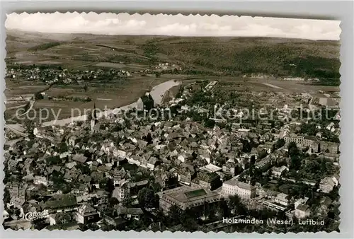 AK / Ansichtskarte Holzminden Weser Fliegeraufnahme Kat. Holzminden