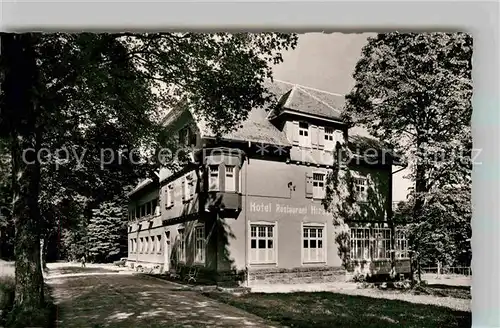 AK / Ansichtskarte Zwieselberg Freudenstadt Hotel Restaurant Hirsch Kat. Freudenstadt