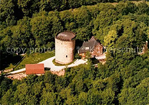 AK / Ansichtskarte Borgholzhausen Burg Ravensberg Fliegeraufnahme Kat. Borgholzhausen