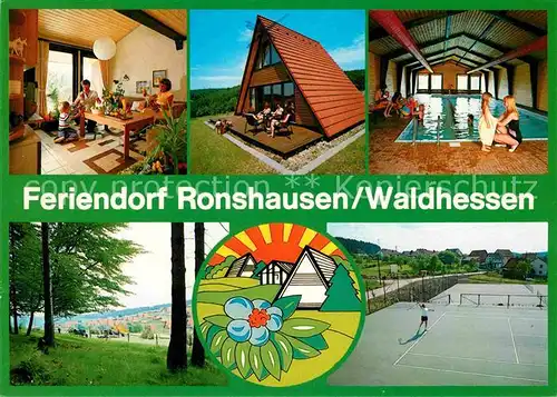 AK / Ansichtskarte Ronshausen Feriendorf Bungalows Hallenbad Tennisplatz Kat. Ronshausen