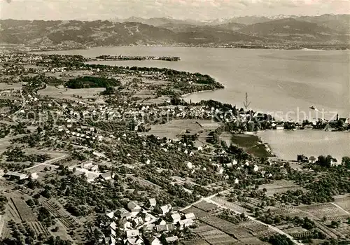 AK / Ansichtskarte Wasserburg Bodensee Fliegeraufnahme Kat. Wasserburg (Bodensee)