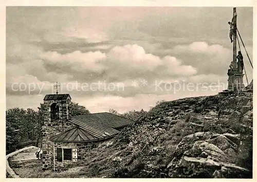 AK / Ansichtskarte Milseburg Kapelle und Kreuzgruppe Kat. Hilders