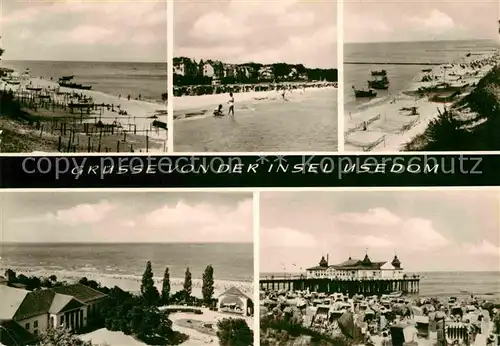 AK / Ansichtskarte ueckeritz Usedom Bansin Koelpinsee Heringsdorf Ahlbeck Seebruecke Kulturhaus Strnad Kat. ueckeritz Usedom