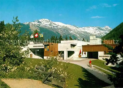 AK / Ansichtskarte Davos GR Kongresshaus Hallenbad Bueelenhorn Sentischhorn Kat. Davos