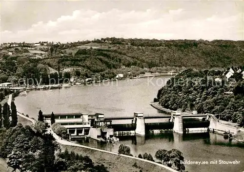 AK / Ansichtskarte Essen Ruhr Baldeneysee mit Stauwehr Kat. Essen