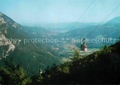 AK / Ansichtskarte Seilbahn Rax Begegnung  Kat. Bahnen