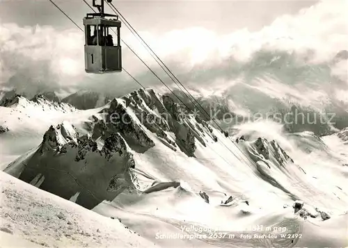 AK / Ansichtskarte Seilbahn Valluga Schindlerspitze Foto Risch Lau Nr. W 2492 Kat. Bahnen