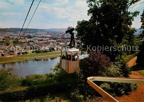 AK / Ansichtskarte Seilbahn Bergstation Weisshaus Trier Mosel  Kat. Bahnen