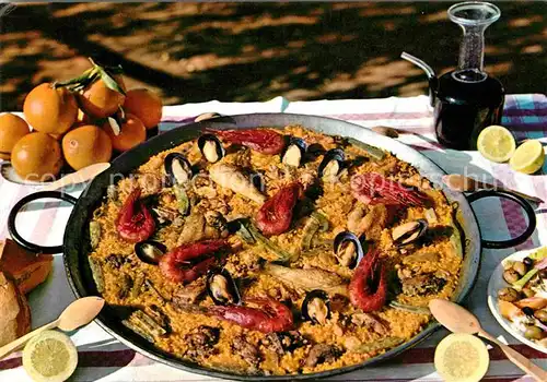 AK / Ansichtskarte Lebensmittel Paella Valenciana  Kat. Lebensmittel