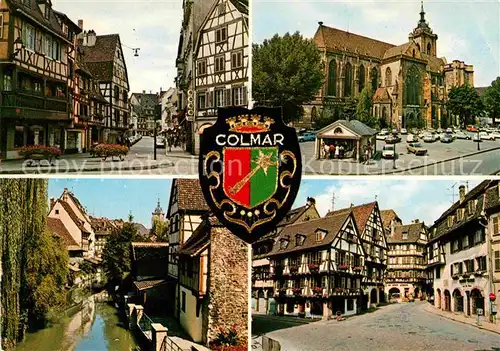 AK / Ansichtskarte Colmar Haut Rhin Elsass La rue des Tetes la Cathedrale Saint Martin Kat. Colmar