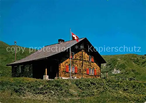 AK / Ansichtskarte Hochwang Graubuenden Schanfigg Berg  und Skihaus Debrunner Kat. Hochwang