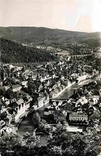 AK / Ansichtskarte Baden AG Blick ueber die Stadt an der Limmat Kat. Baden