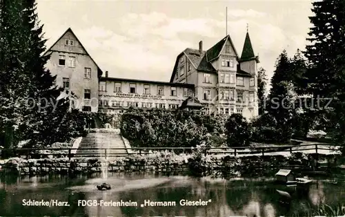 AK / Ansichtskarte Schierke Harz Ferienheim Hermann Gieseler Kat. Schierke Brocken