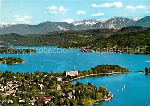 AK / Ansichtskarte Poertschach Woerthersee Karawanken Luftaufnahme Kat. Poertschach Woerther See Kaernten