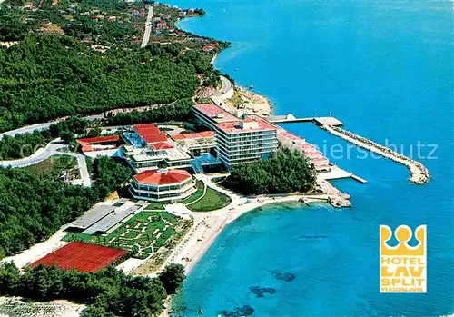 AK / Ansichtskarte Split Spalato Fliegeraufnahme Hotel LAV Kat. Split