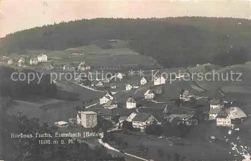 AK / Ansichtskarte Eisenbach Schwarzwald Kurhaus Fuchs Panorama Kat. Eisenbach (Hochschwarzwald)