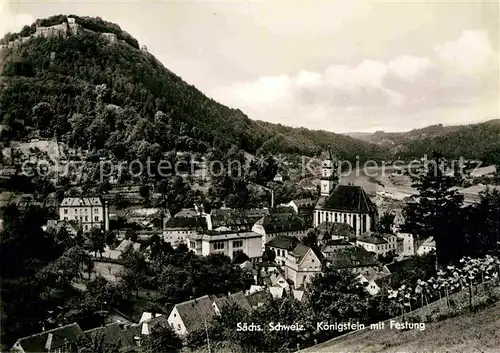 AK / Ansichtskarte Koenigstein Saechsische Schweiz Festung Kat. Koenigstein Saechsische Schweiz