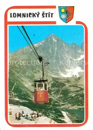 AK / Ansichtskarte Seilbahn Lomnicky Stit Vysoke Tatry  Kat. Bahnen