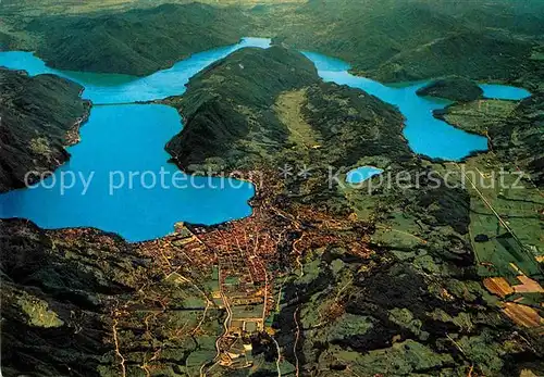 AK / Ansichtskarte Lago di Lugano Fliegeraufnahme Kat. Italien