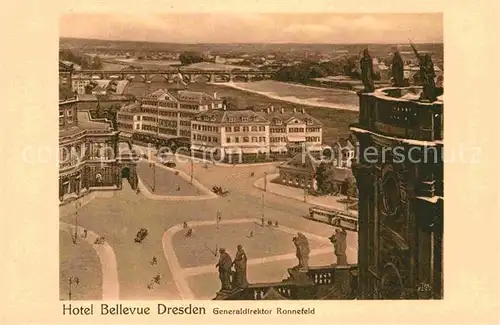 AK / Ansichtskarte Dresden Hotel Bellevue Kat. Dresden Elbe