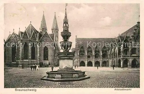 AK / Ansichtskarte Braunschweig Altstadtmarkt Kat. Braunschweig