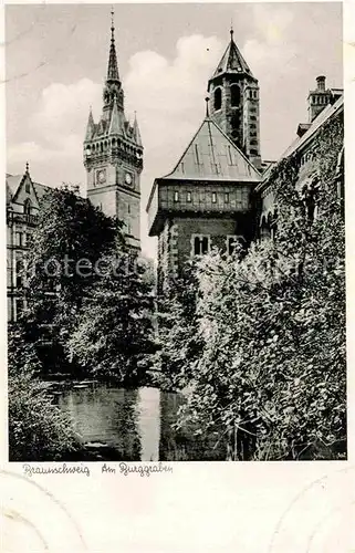 AK / Ansichtskarte Braunschweig Burggraben Kat. Braunschweig