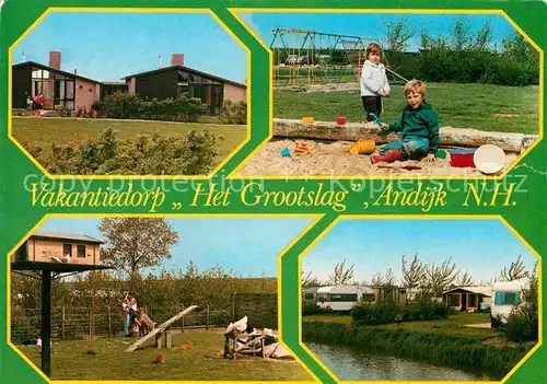 AK / Ansichtskarte Andijk Vakantiedorp Het Grootslag Kinderspielplatz Camping Bungalows Kat. Niederlande